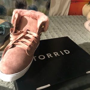 Dirty Pink fluffy shoes